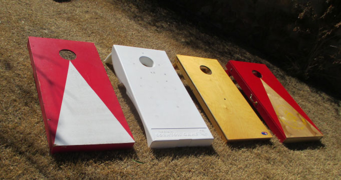 different cornhole boards